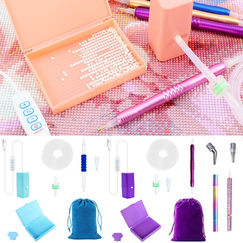 Electric Vacuum Diamond Painti - Embroidery Needle Pen ulasan dan harga