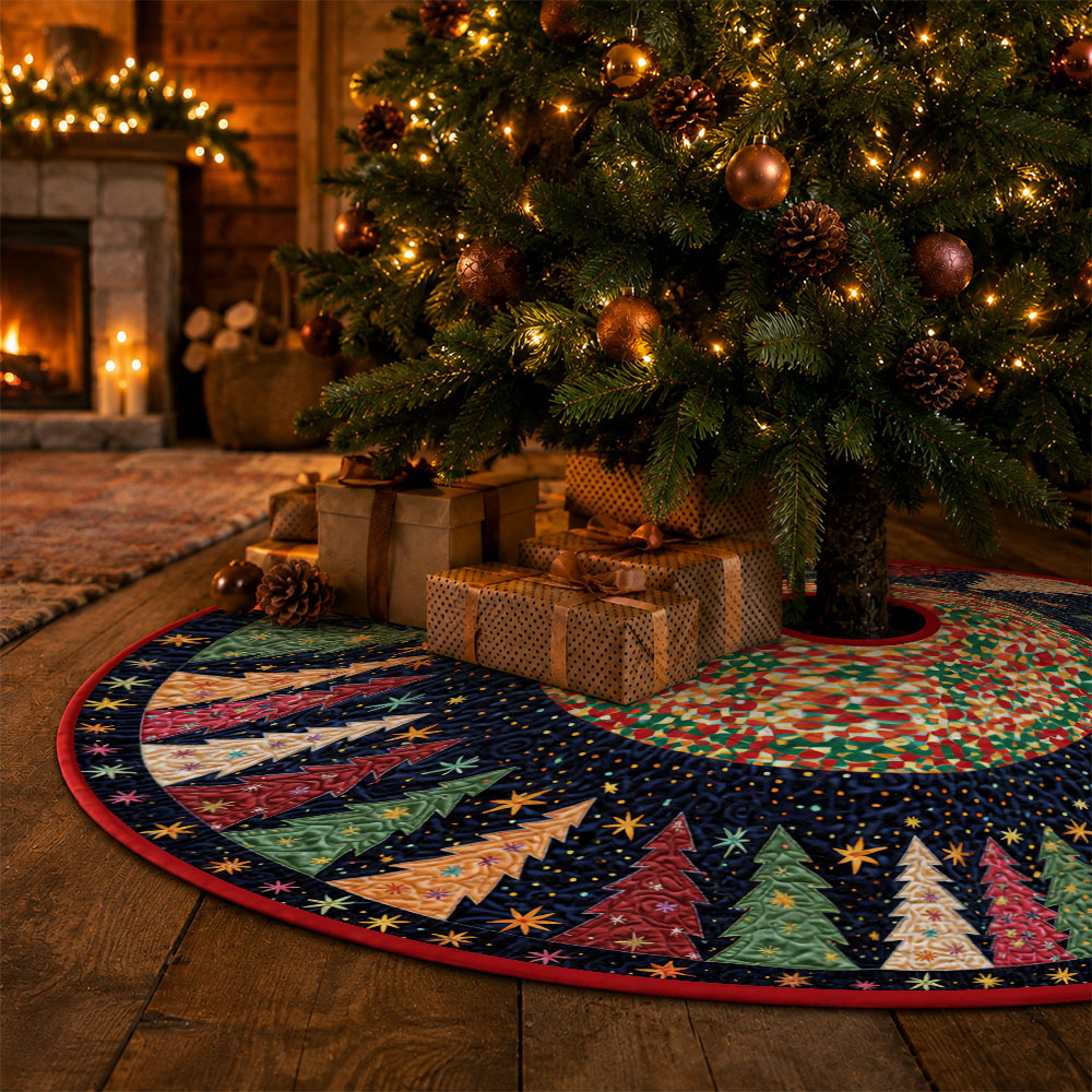 Jit 1pc Christmas Colorful Tre - Embroidery Xmas Tree ulasan dan harga