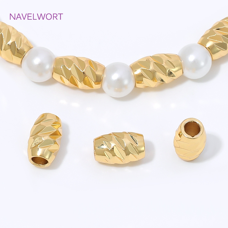 Brass 4/6mm Stripe Spacer Bead - Embroidery Artwork ulasan dan harga